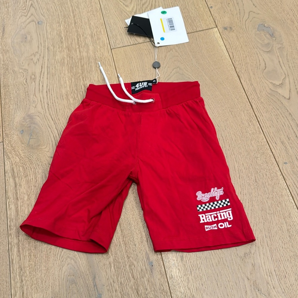 New Paciotti red shorts for kids